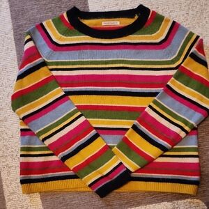 Frances Valentine Striped Crew Neck Sweater XS